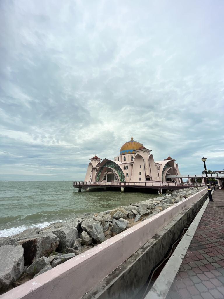 not my first solo budget trip, was with a friend travelling Malaysia but this picture is worthy here as this was one of the most beautiful mosques I've seen.