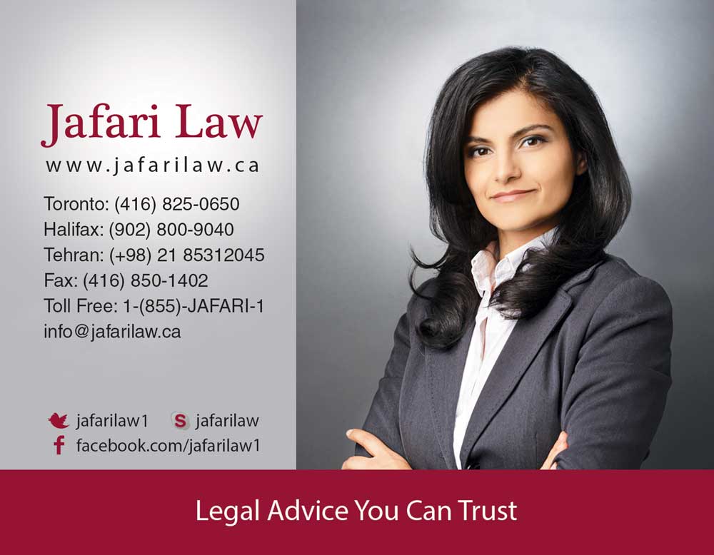 We will represent you at all levels of courts and immigration tribunals to help you to remain in canada. Jafari Law Toronto Immigration Lawyer Farsi Turkish