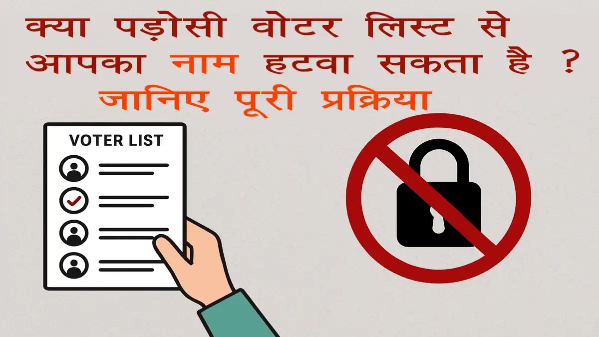 राहुल गांधी के आरोपों के बाद उठा बड़ा सवाल – क्या पड़ोसी वोटर लिस्ट से आपका नाम हटवा सकता है? जानिए पूरी प्रक्रिया