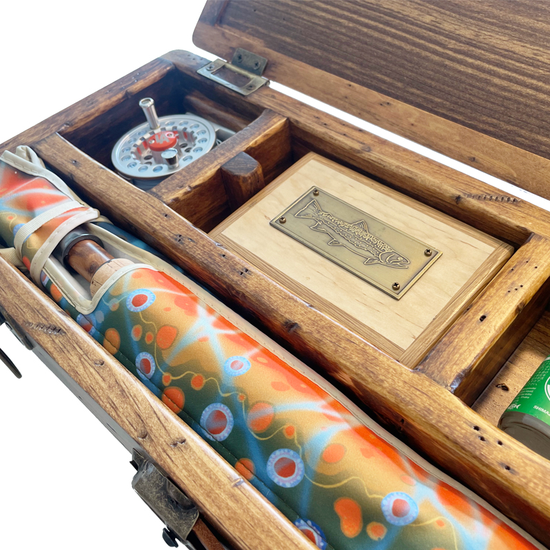 Two-Hearted Fly Rod Case with Rod, Reel, & Fly Box (2wt. 7'6″ 4 pc