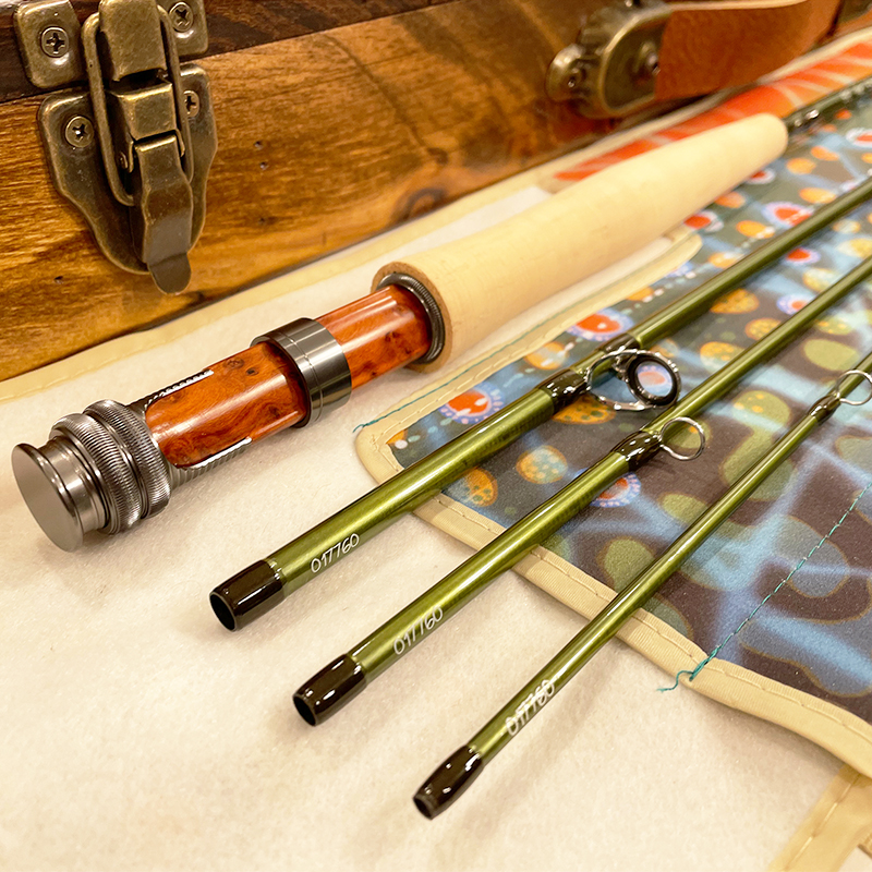 4wt. 8'6″ Two-Hearted Fly Rod with Small Case – J.A.Henry Rod