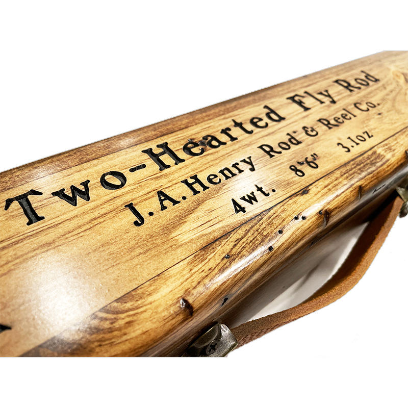4wt. 8'6″ Two-Hearted Fly Rod with Small Case – J.A.Henry Rod