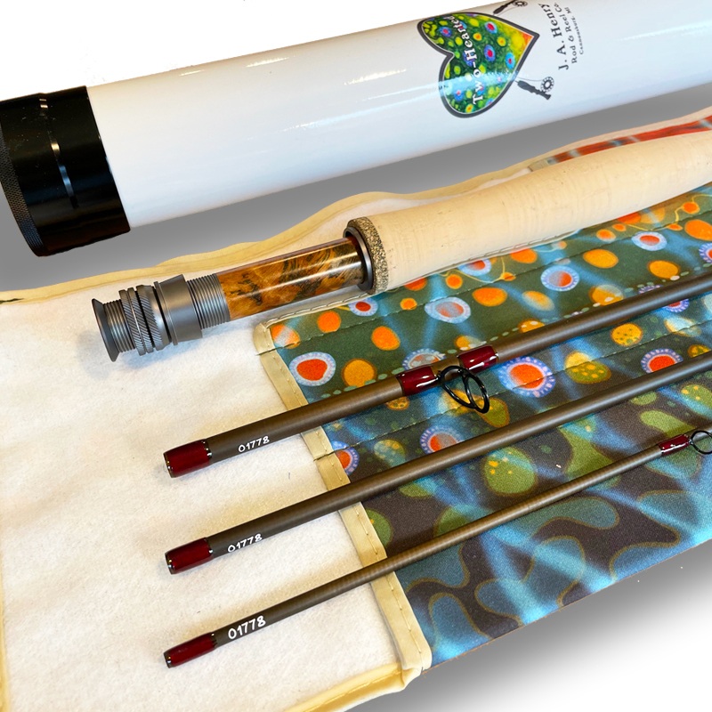 5wt. 9′ Fly Rod w/ Carbon Fiber Tube – J.A.Henry Rod & Reel Co.