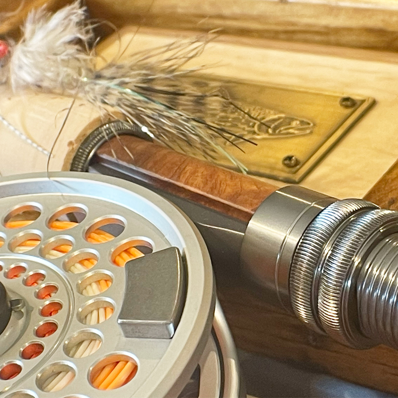 Two-Hearted Fly Rod Case with Rod, Reel, & Fly Box (4wt. 8'6″ 4 pc