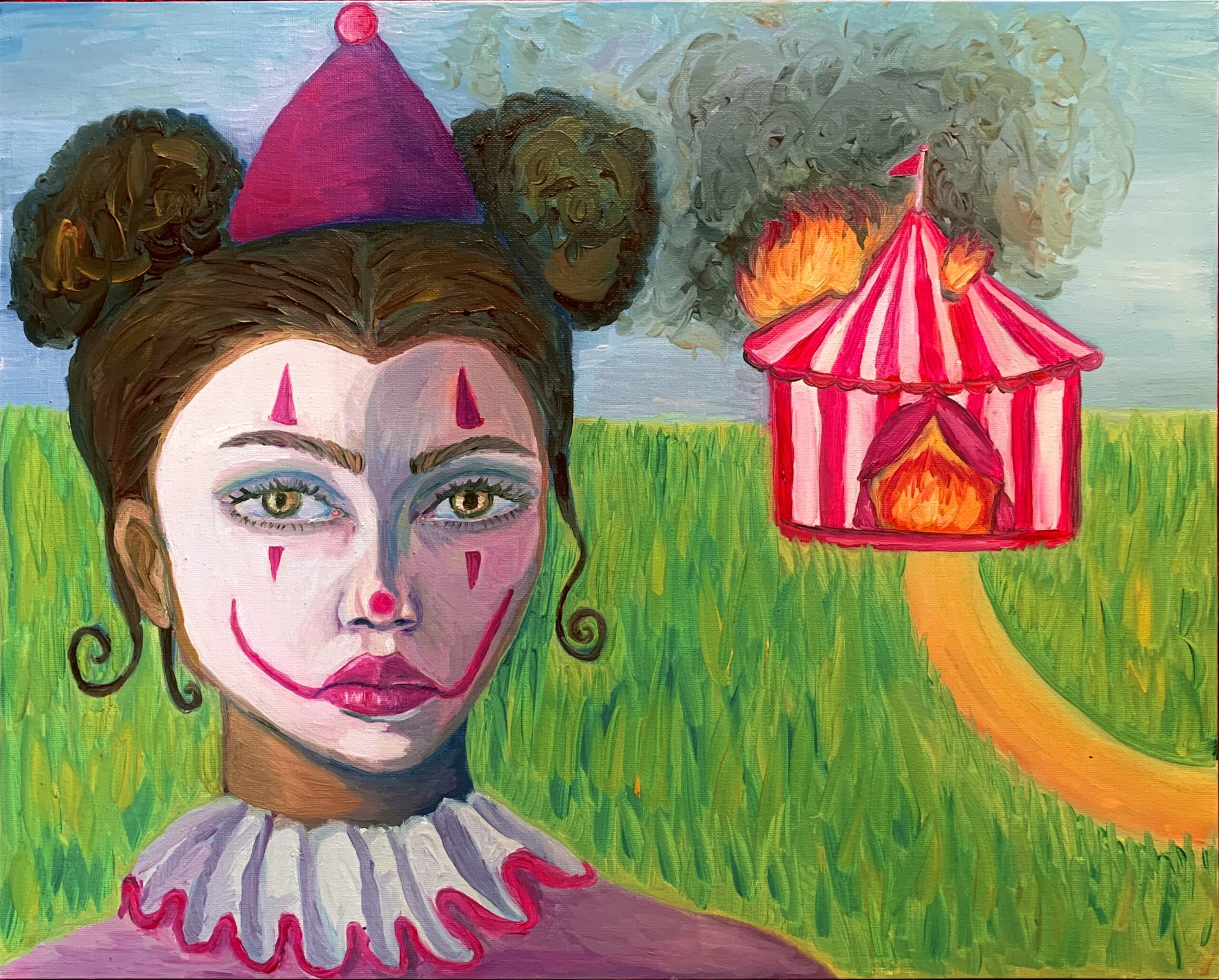 Clown Girl 8”x10” glicée print