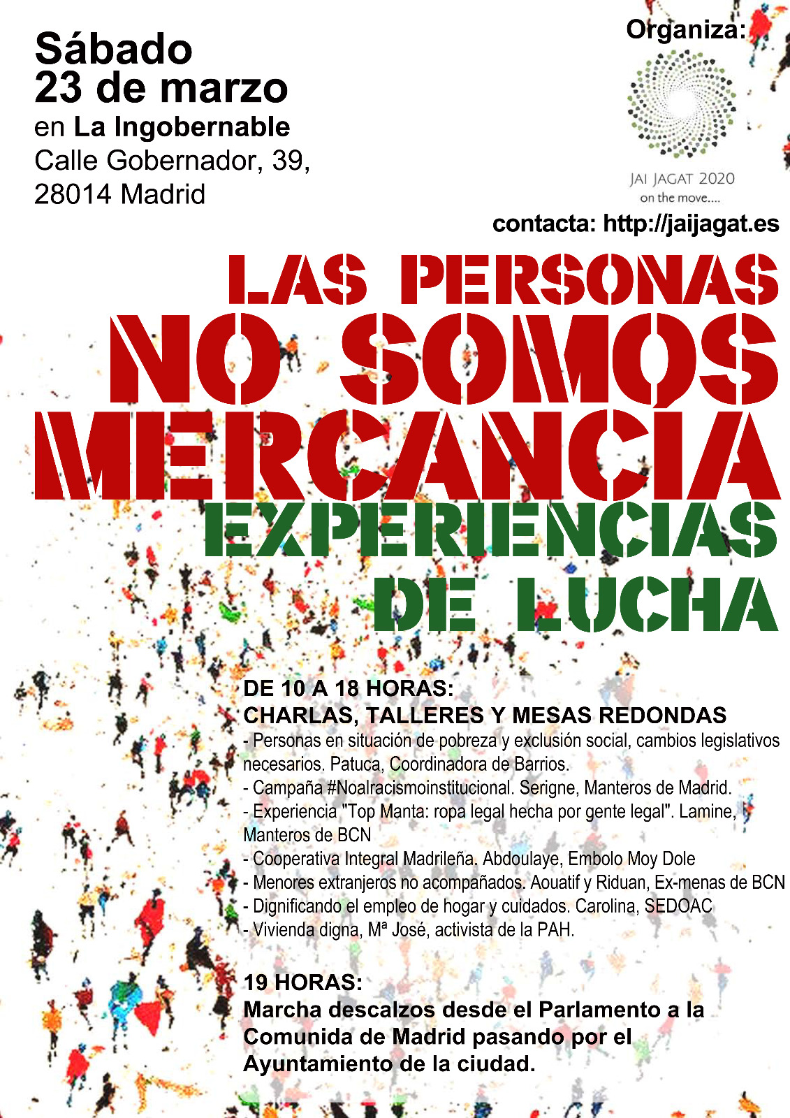 Las personas no somos mercancía. Experiencias de lucha