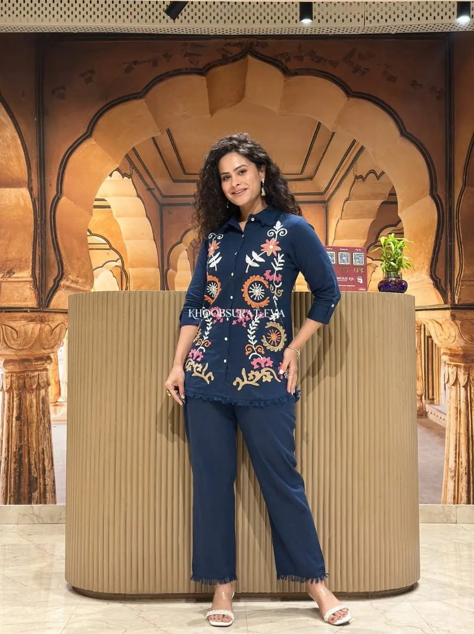 All-Season Coord Set - Handblock Printed Cotton Kurti Set by Jaipur Cloth
