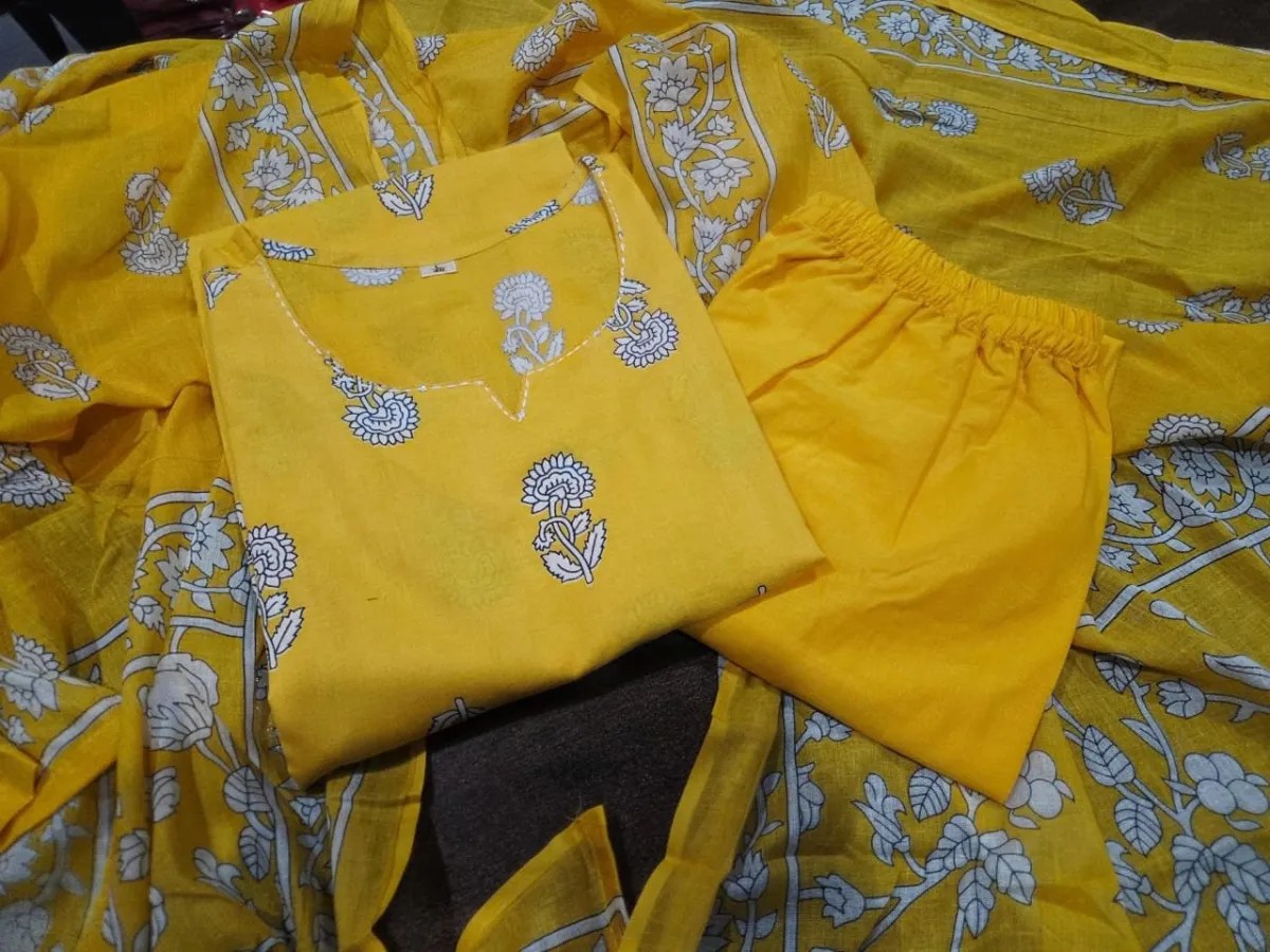 Elegant Cotton Kurti Set - Style View 3 Jaipur Cloth