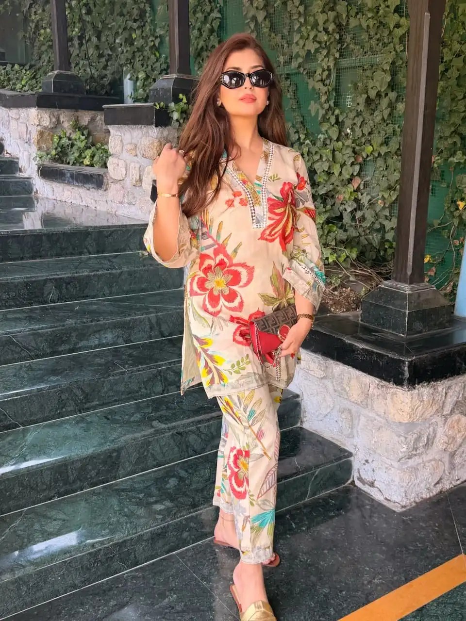 Summer Chic Co-ord Set Trouser Fit and Coordinated Styling View