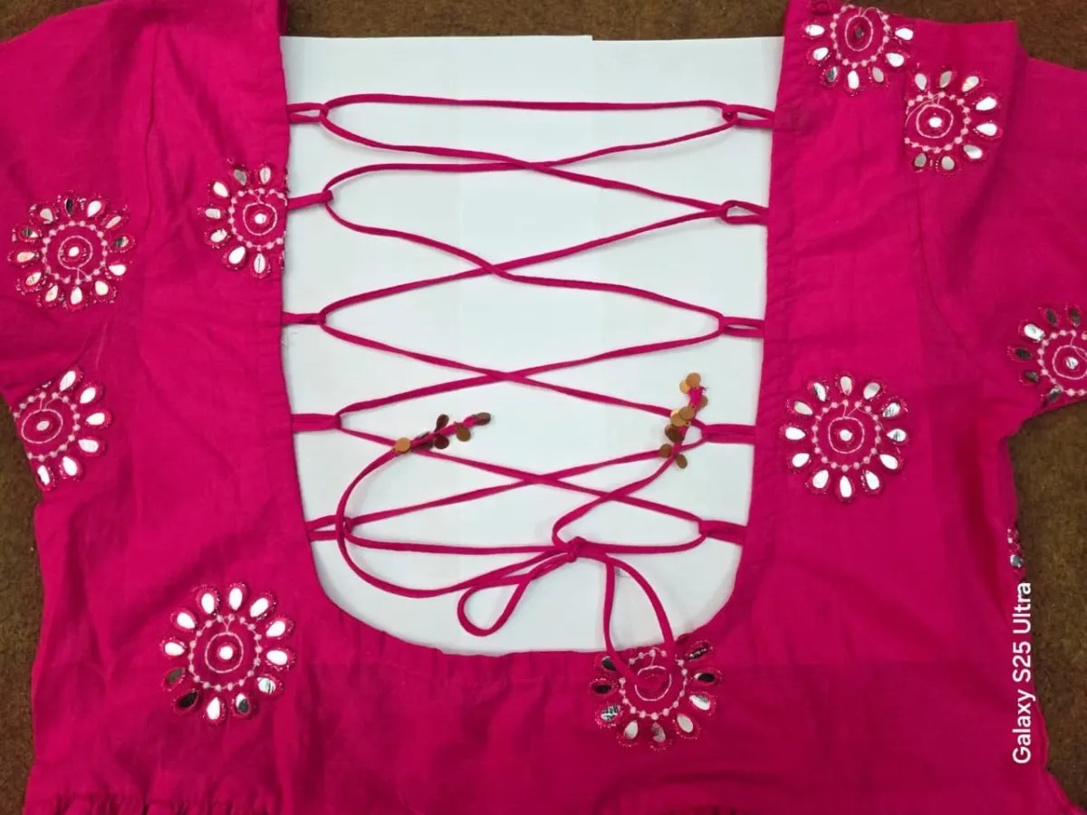 Matching Dupatta and Pant Hem Detailing for Comfort Cotton Anarkali Set