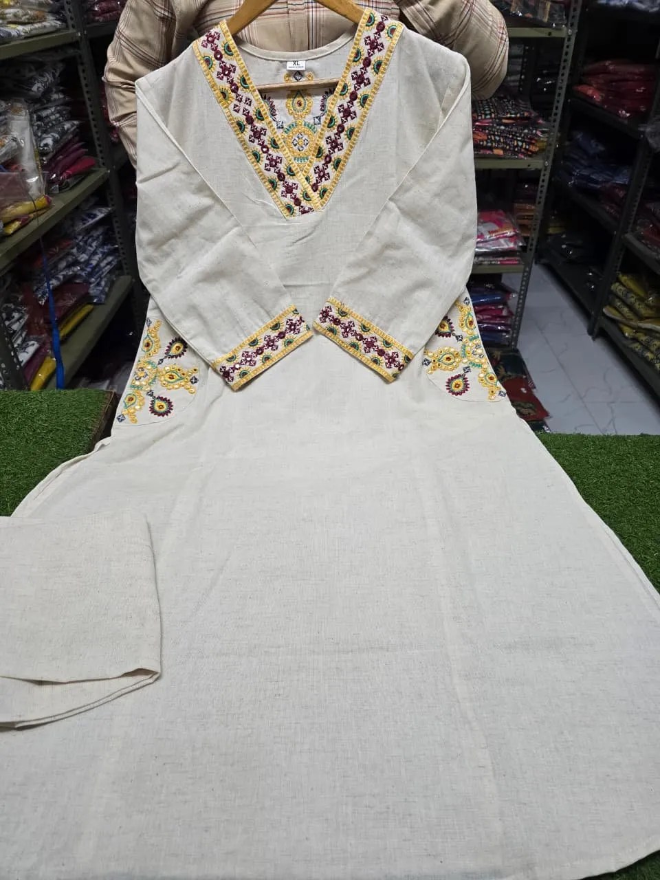 Embroidered Elegance Co-ord Set Trouser Fit and Coordinated Styling View