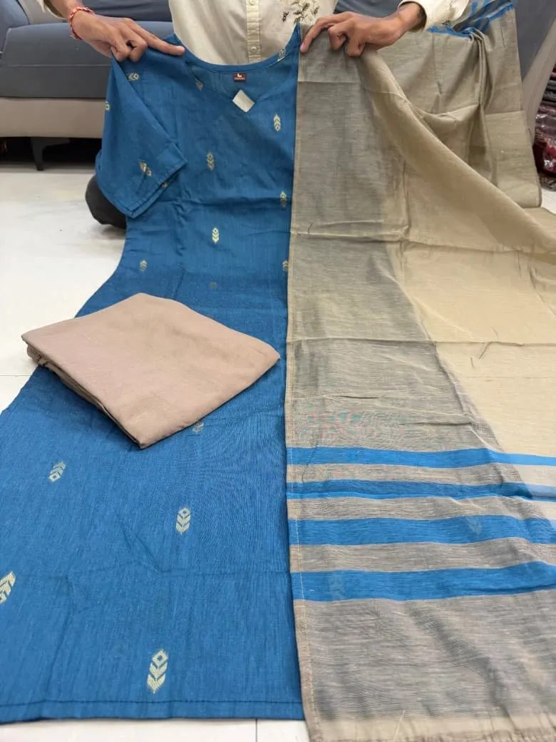 Rudrani Kanchi Cotton Suit Set - Style View 3 Jaipur Cloth