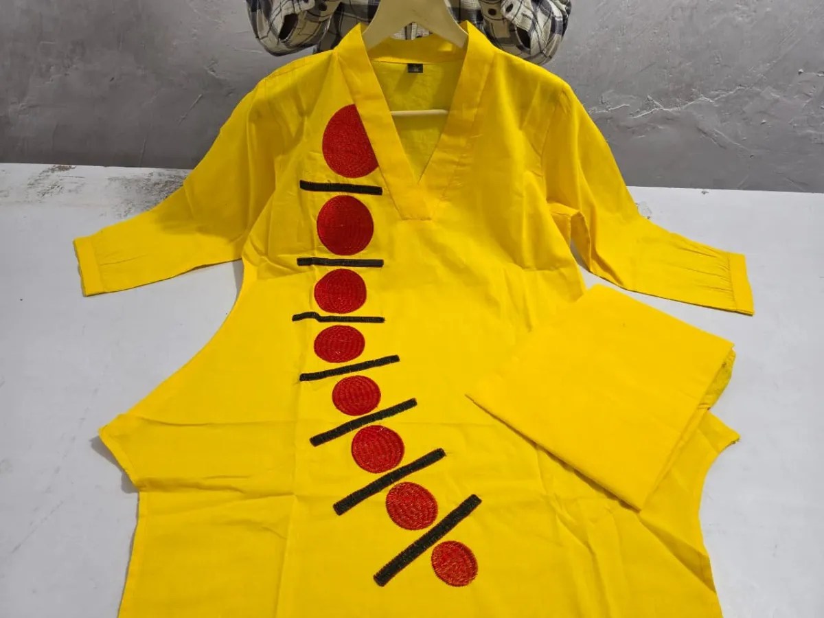 Premium Tie-dye Muslin Kurti Set - Handblock Printed Cotton Kurti Set by Jaipur Cloth