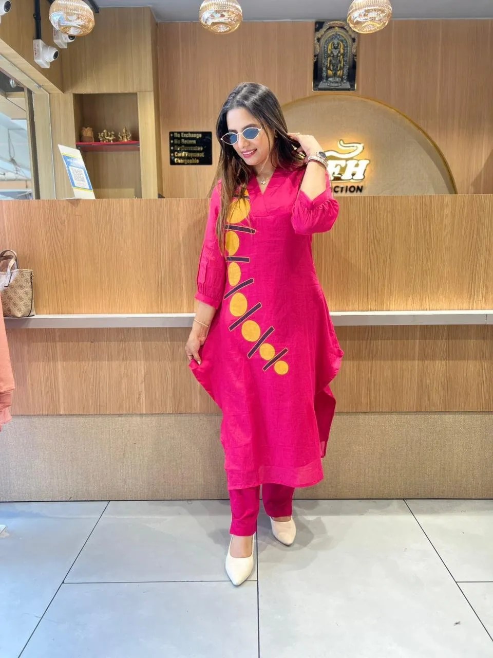 Summer Breeze Tie-Dye Set - Handblock Printed Cotton Kurti Set by Jaipur Cloth