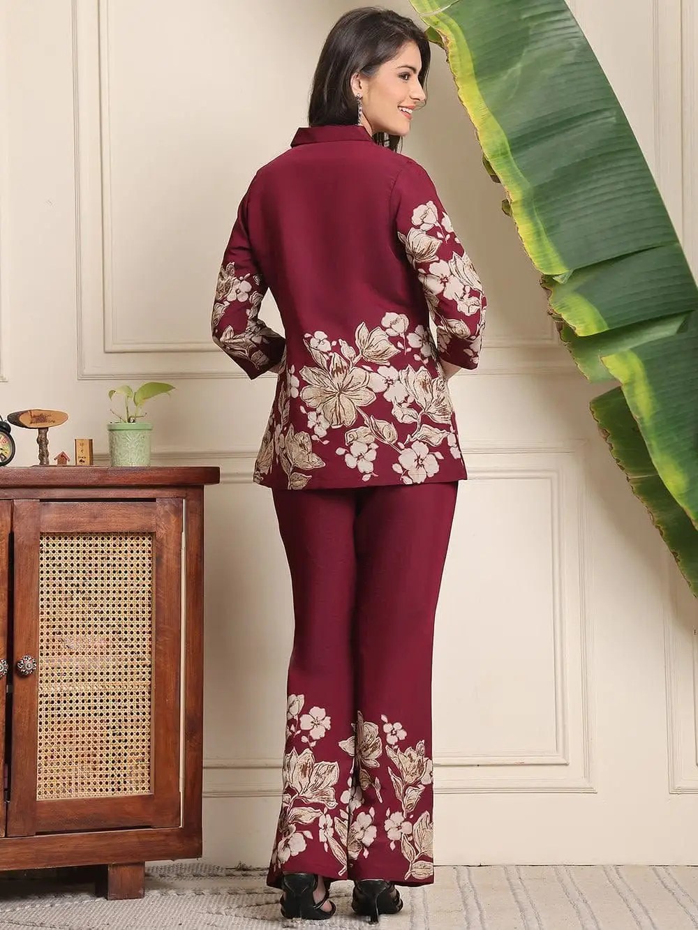 Matching Dupatta and Pant Hem Detailing for Chic Cotton Co-Ord Set
