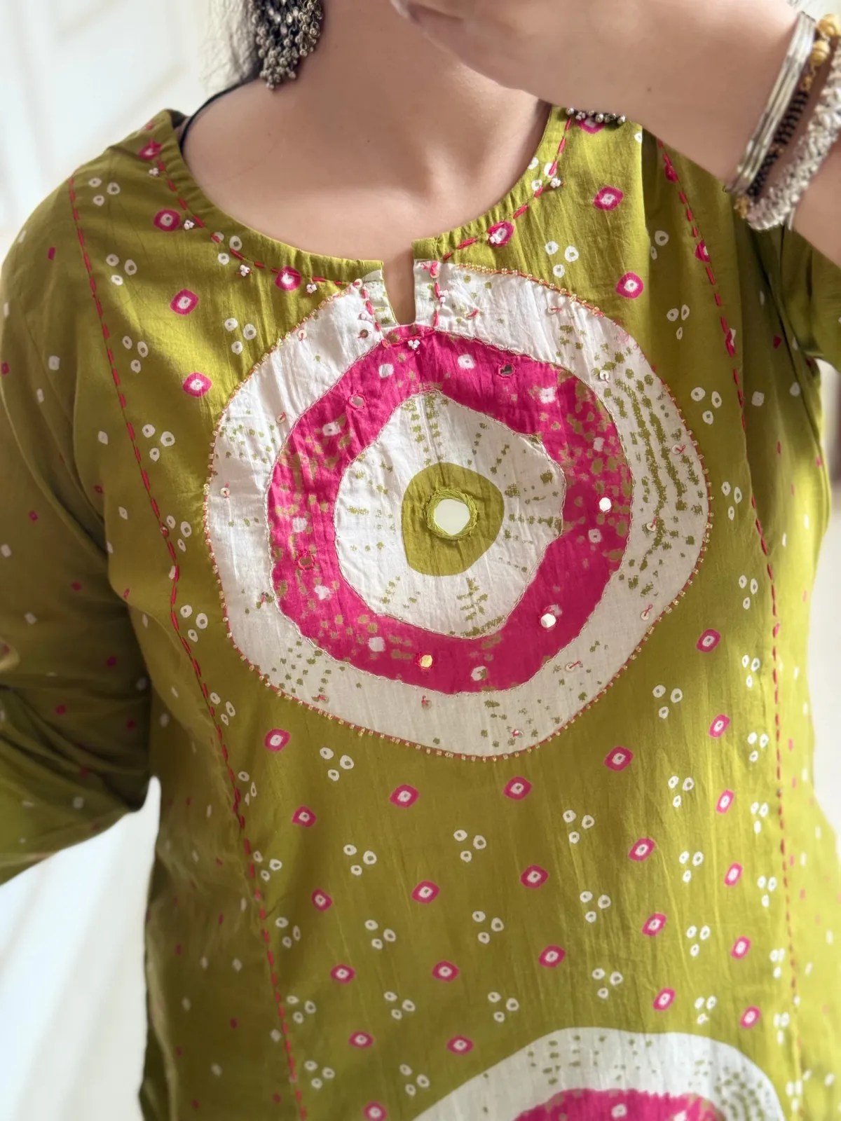 Enchanting Ethnic Cotton Kurti Set - Style View 3 Jaipur Cloth