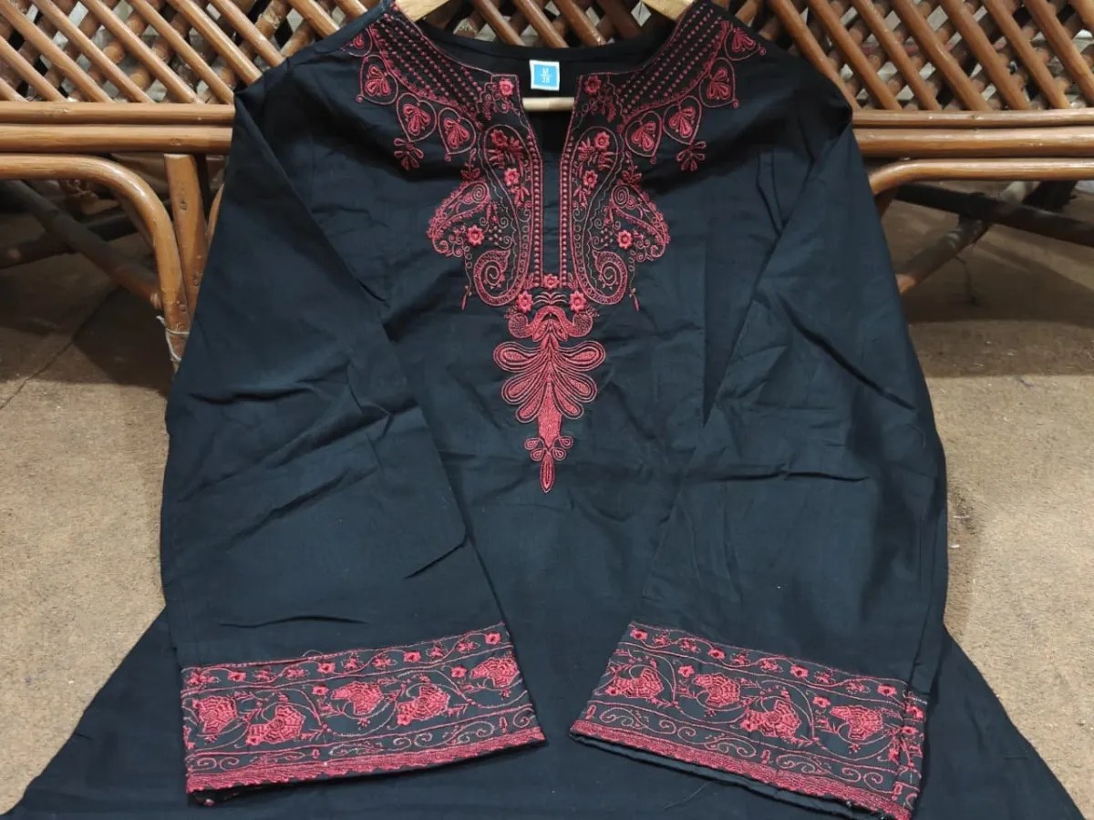 Black Magic Rakhi Special Suit - Handblock Printed Cotton Kurti Set by Jaipur Cloth