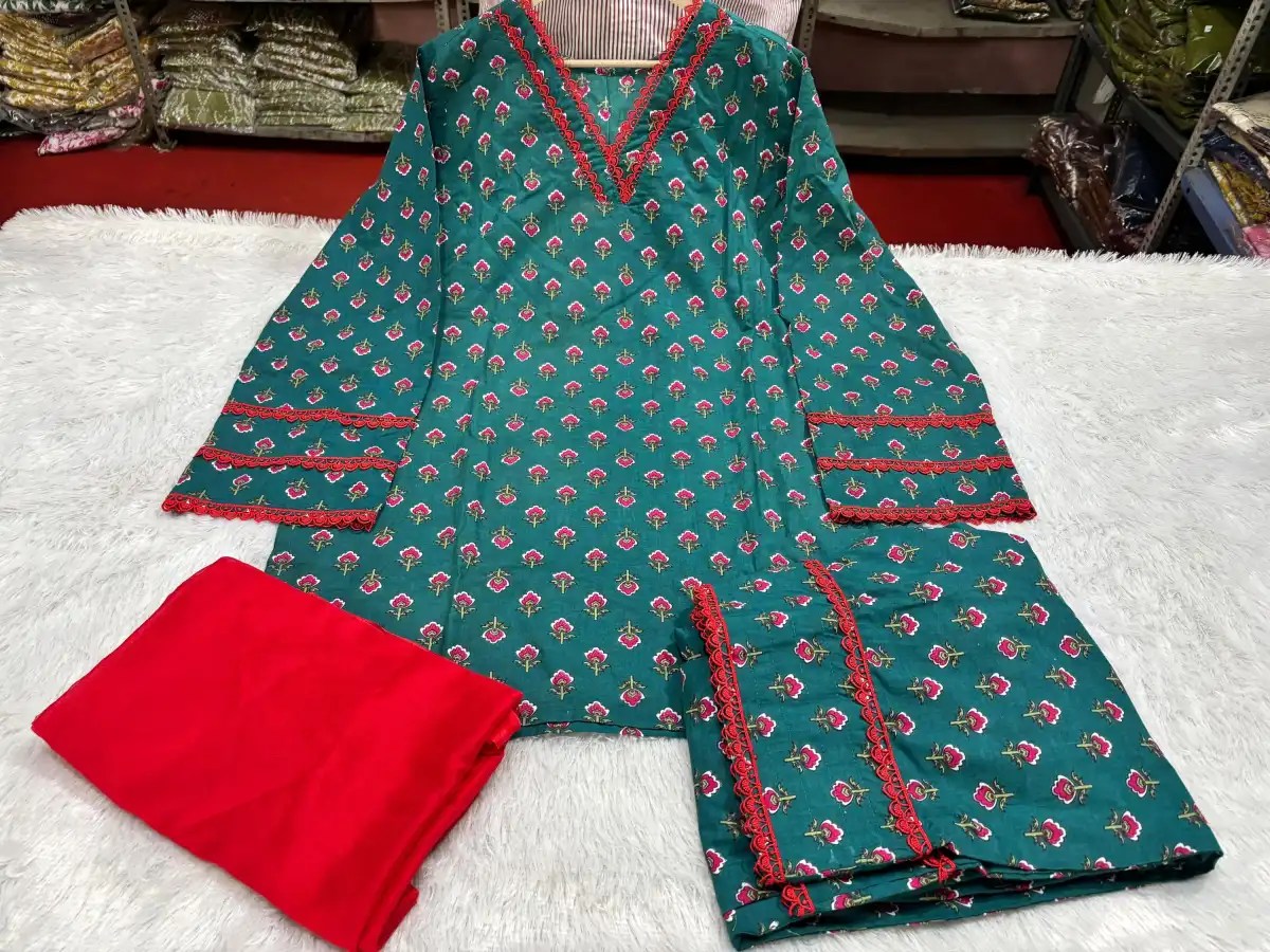 Rakhi Special Cotton Farshi Salwar Set Complete 3-Piece Outfit Styling and Drape