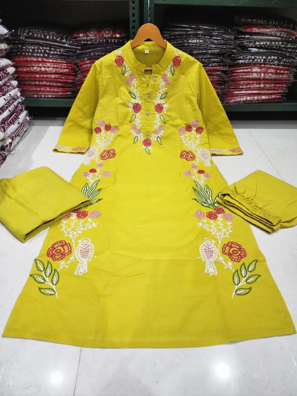 Elegant Cotton Kurta Set - Handblock Printed Cotton Kurti Set by Jaipur Cloth