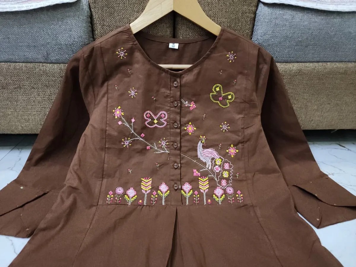 Elegant Embroidered Cotton Suit Set Complete 3-Piece Outfit Styling and Drape