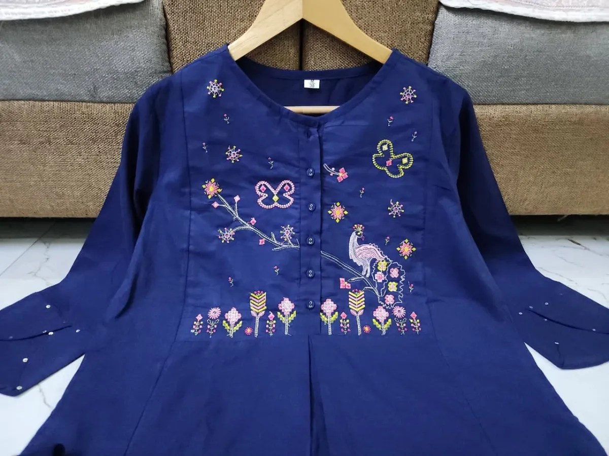 Elegant 3-Piece Cotton Suit Set - Handblock Printed Cotton Kurti Set by Jaipur Cloth
