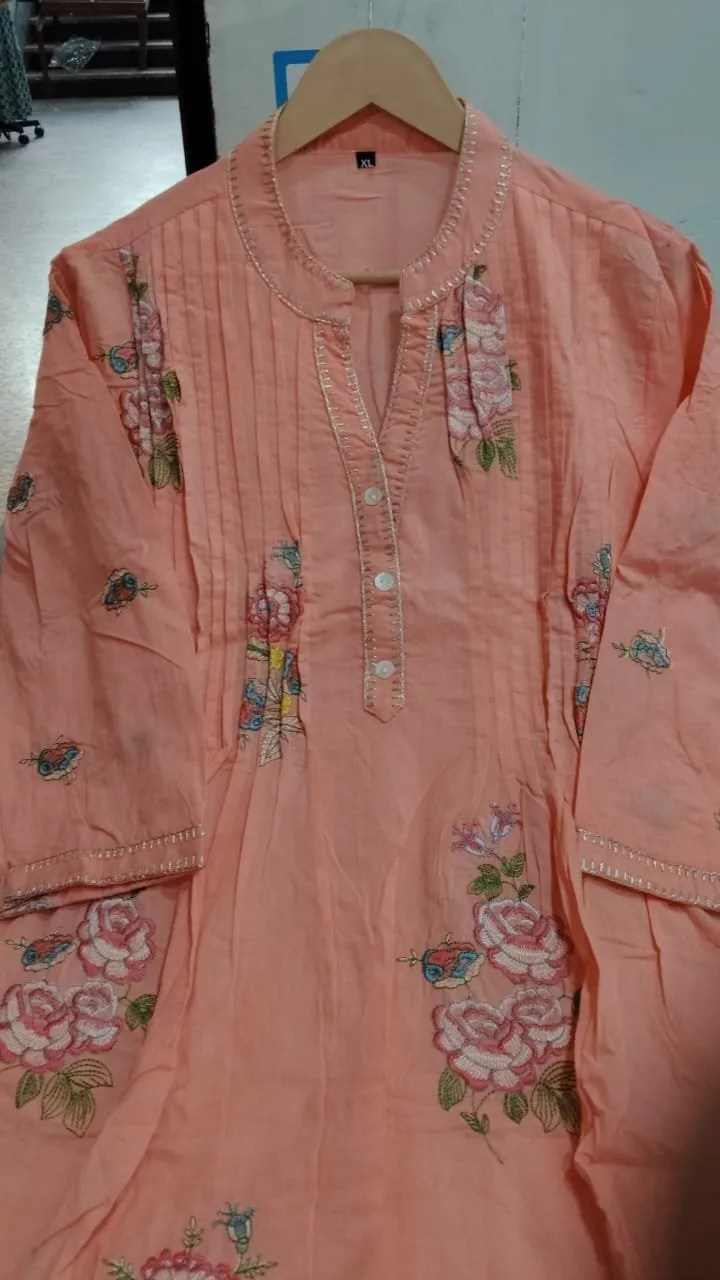 Mulmul Cotton Summer Kurta Set - Handblock Printed Cotton Kurti Set by Jaipur Cloth