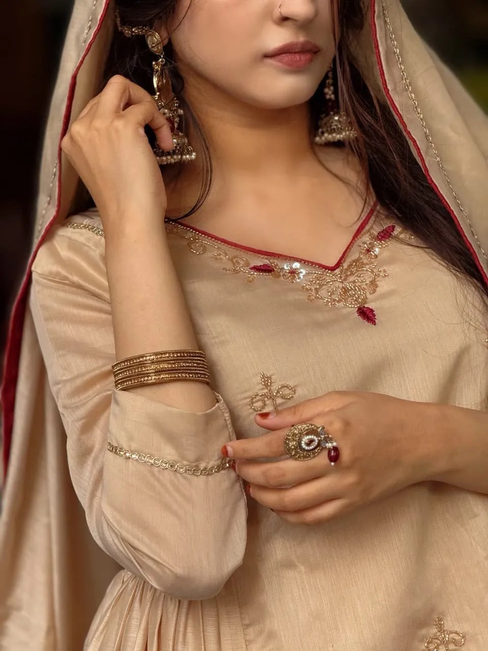 Exquisite Anarkali Kurta Set View 4 | Jaipur Cloth