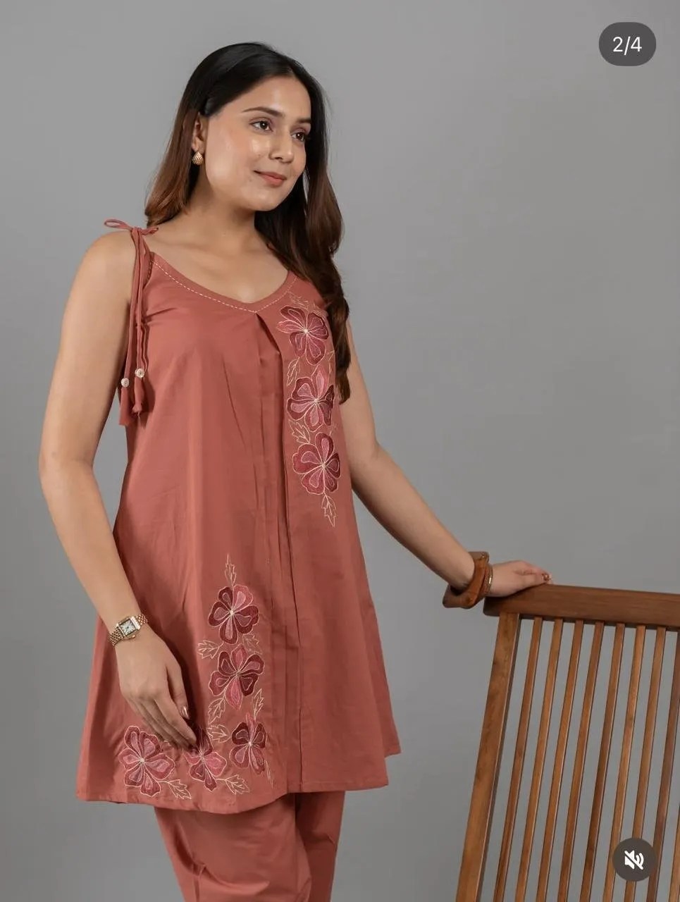 Premium Comfort Cotton Set Fabric & Work Detail View | Jaipur Cloth