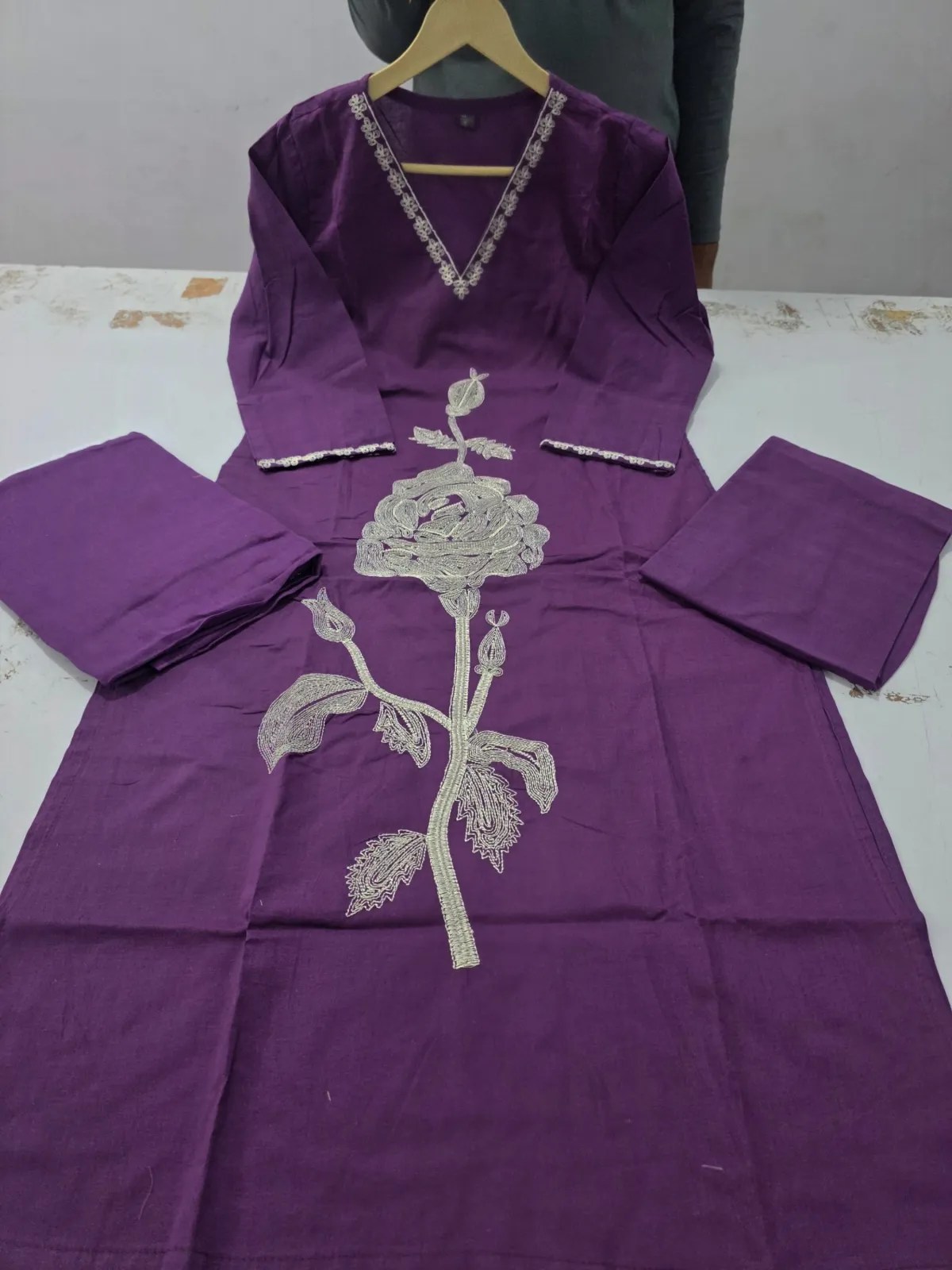 सुंदर सूट सेट Full Length & Fit View | Jaipur Cloth