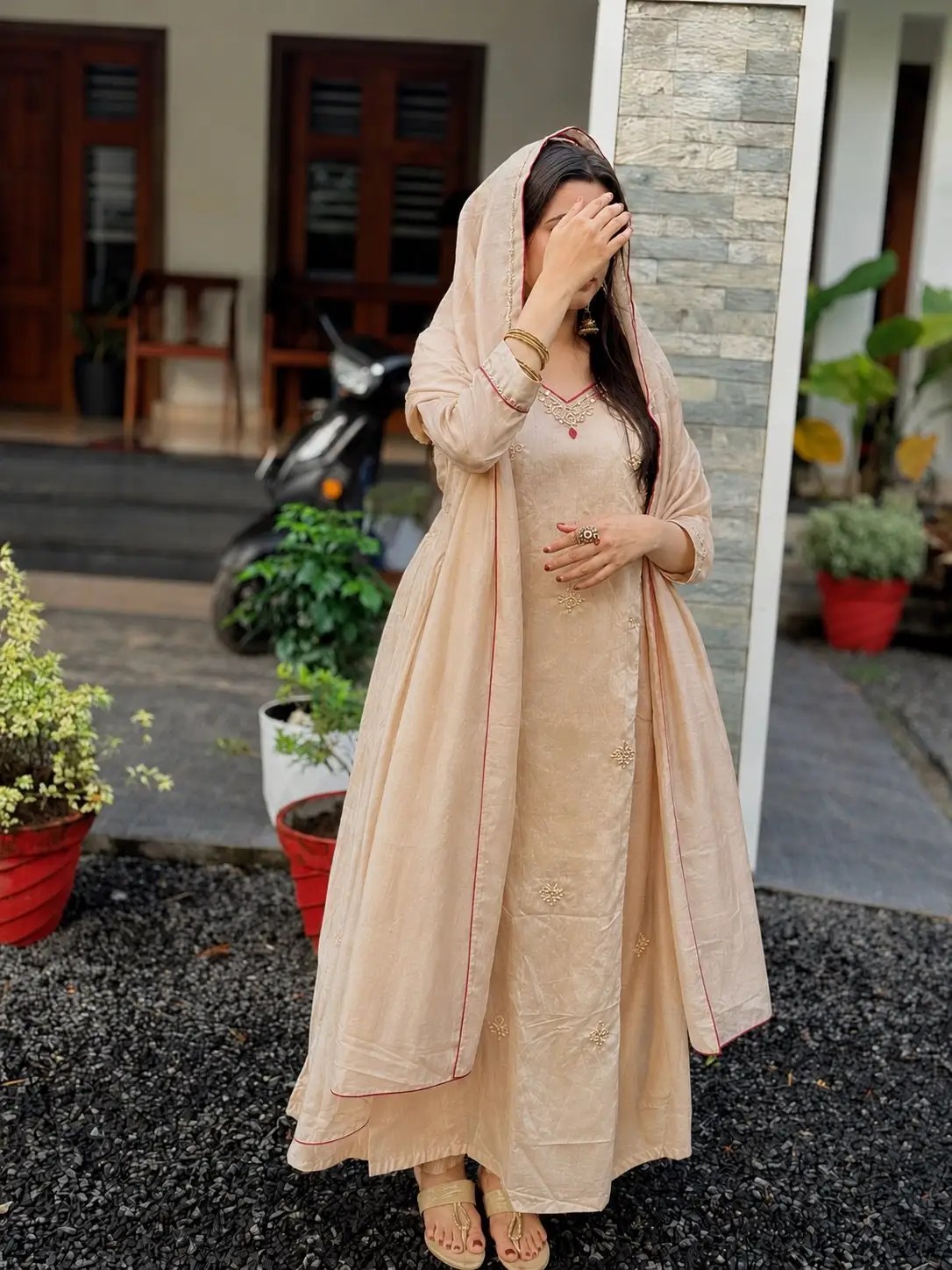 Exquisite Anarkali Kurta Set View 6 | Jaipur Cloth