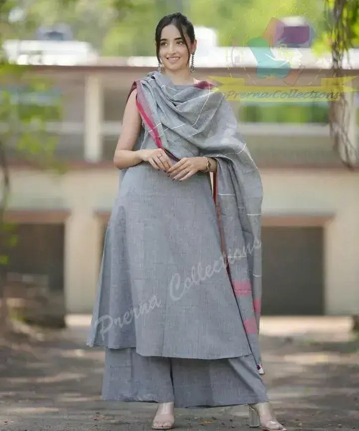 Embroidered Cotton Suit Set - Pure Cotton Casual Wear | Jaipur Cloth