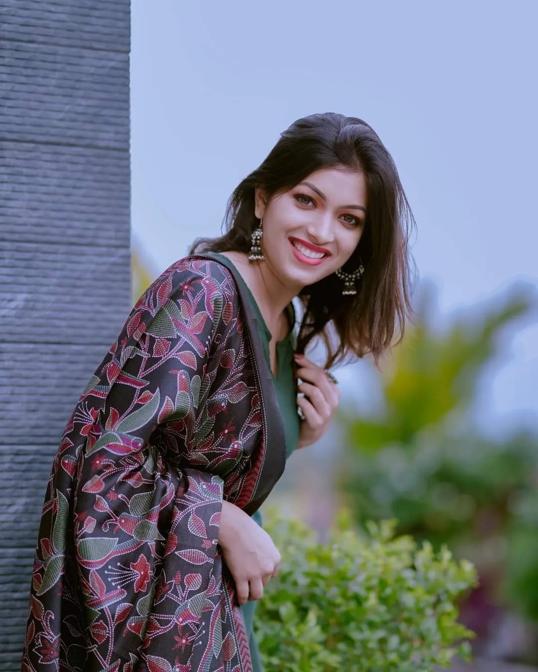 Bottle Green Khadi Rose Set Full Length & Fit View | Jaipur Cloth