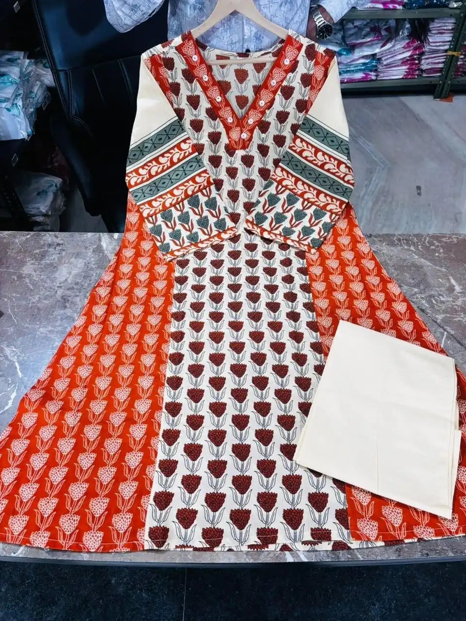 Trendy Striped Co-ord Set Full Length & Fit View | Jaipur Cloth