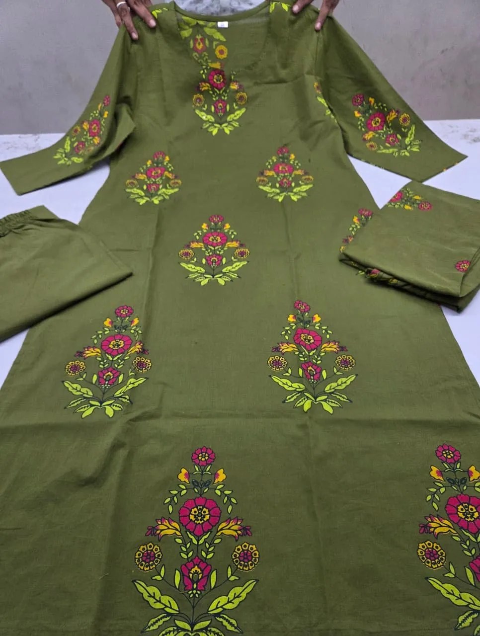 Soft Mulmul Printed Dupatta with Cotton Kurti Look - Jaipur Cloth
