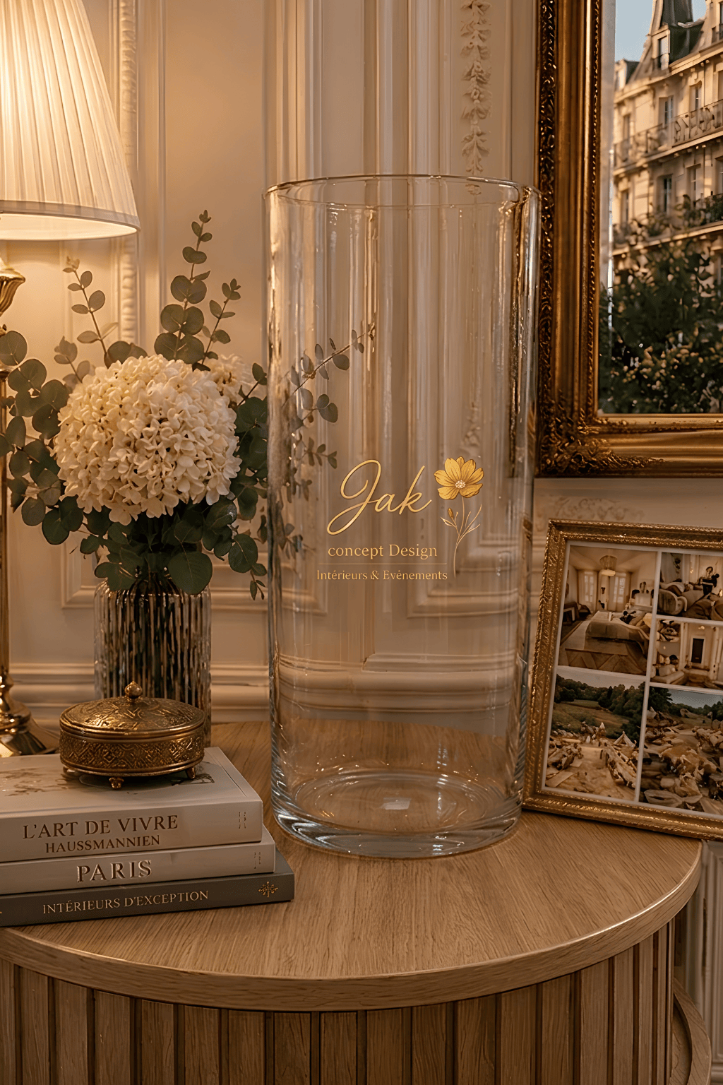 Grand cylindre transparent