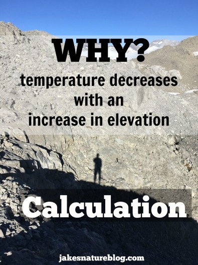 temperature decrease with elevation gain