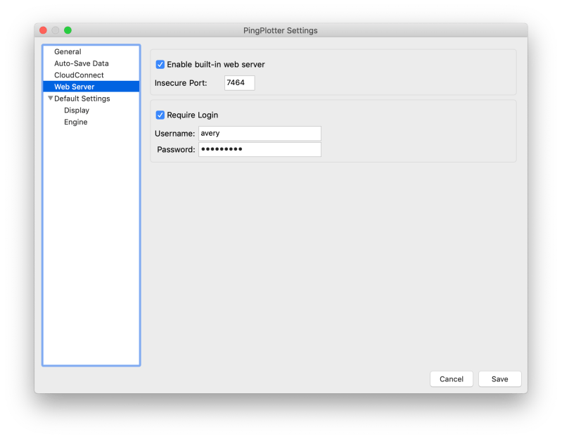 The Pingplotter Interface - Premium Sunset Image - Desktop
