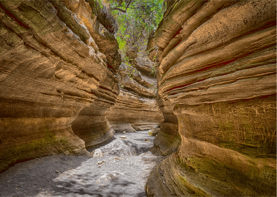 Water erosion physiognomy