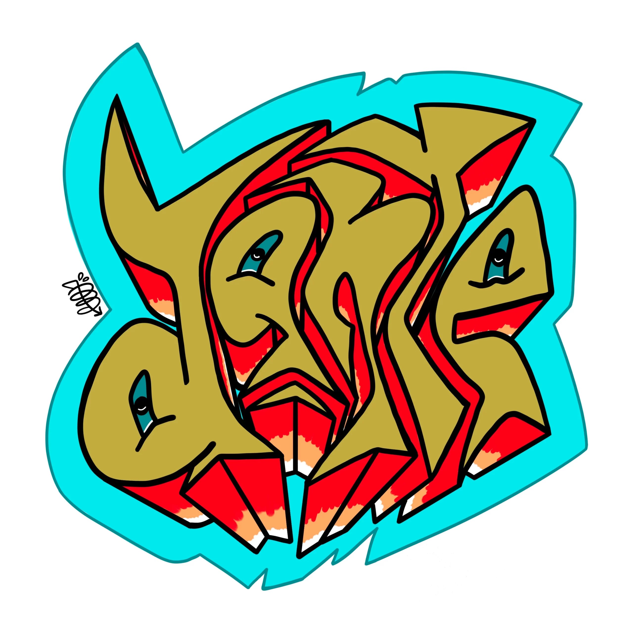 Graffiti Style Dante name
