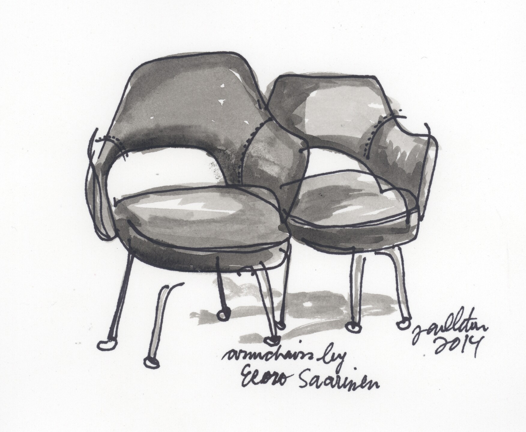 Classic Chair Watercolours