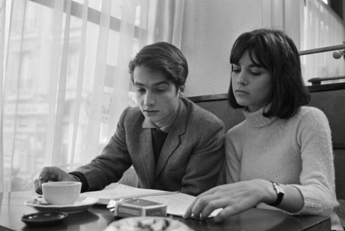 On the set of Masculin Feminin (Jean-Luc Godard, 1966).