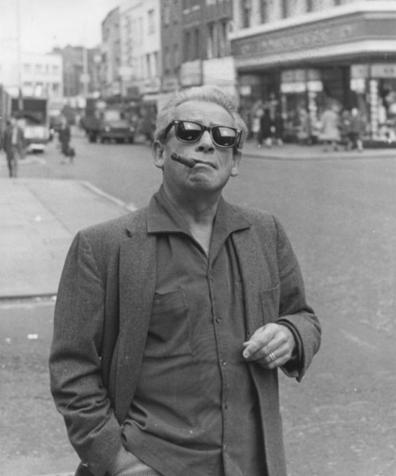 sam fuller, sunglasses and cigar