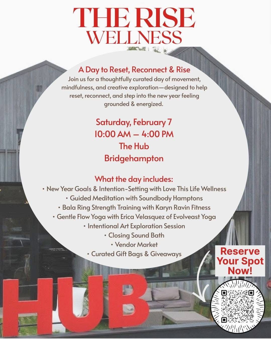 The Rise Wellness Day Sat. Feb 7th