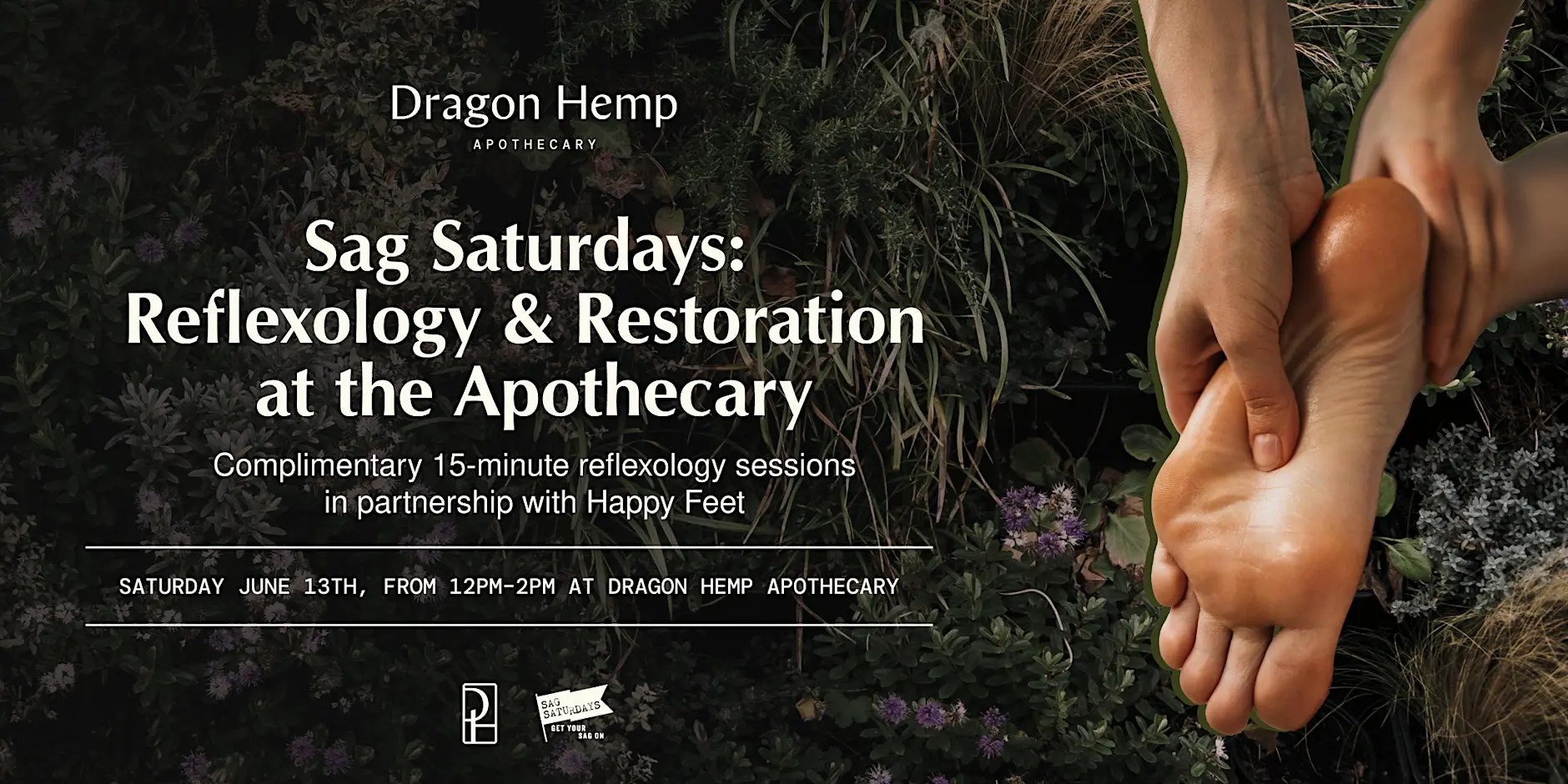 Sag Saturdays: Reflexology & Restoration at Dragon Hemp Apothecary