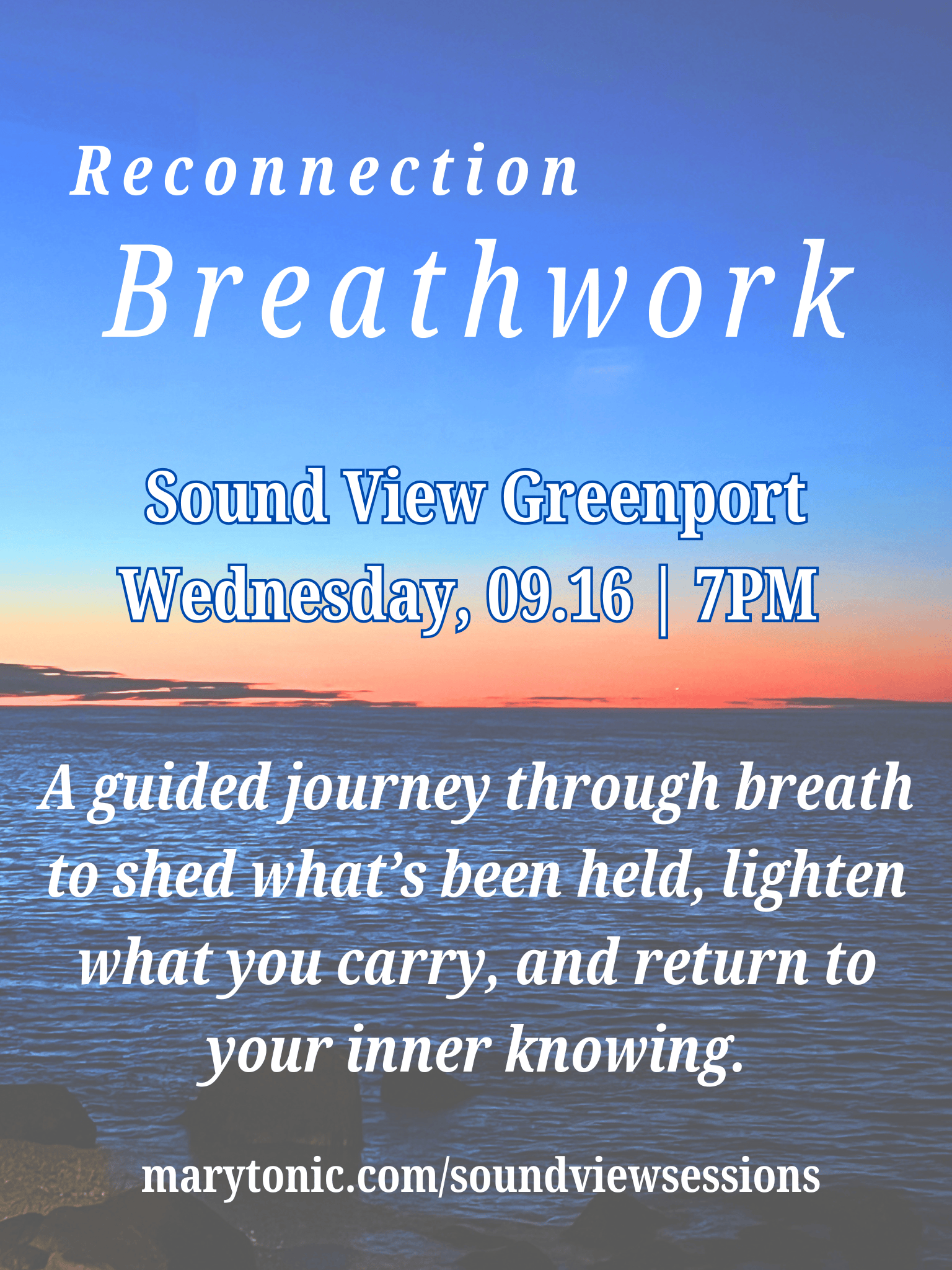 ReConnection Breathwork At The Sound View