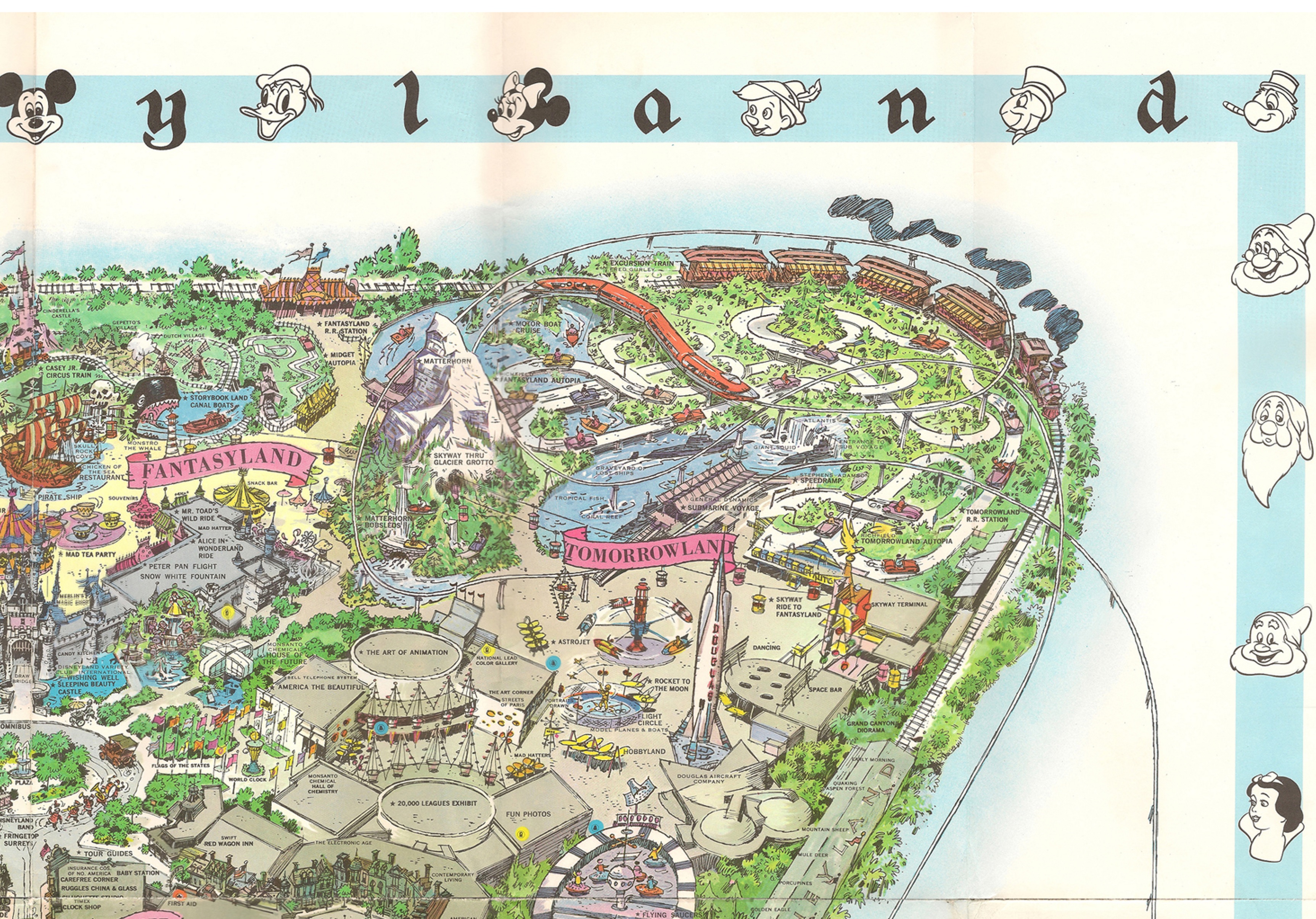 My Favorite Map - Disneyland 1962 - James D. McCaffreyJames D