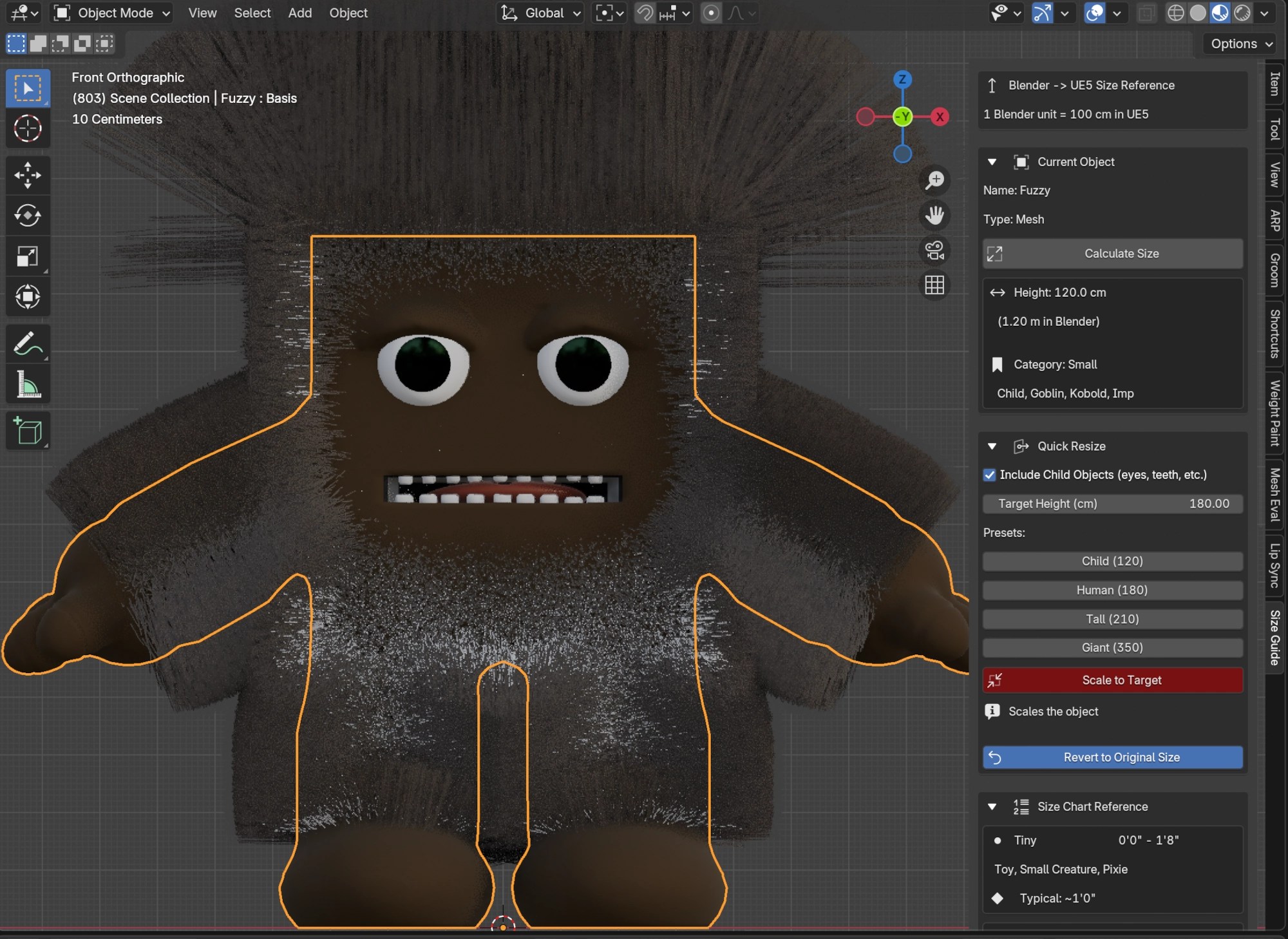 A size fixer for Blender to Unreal Engine pipelines.