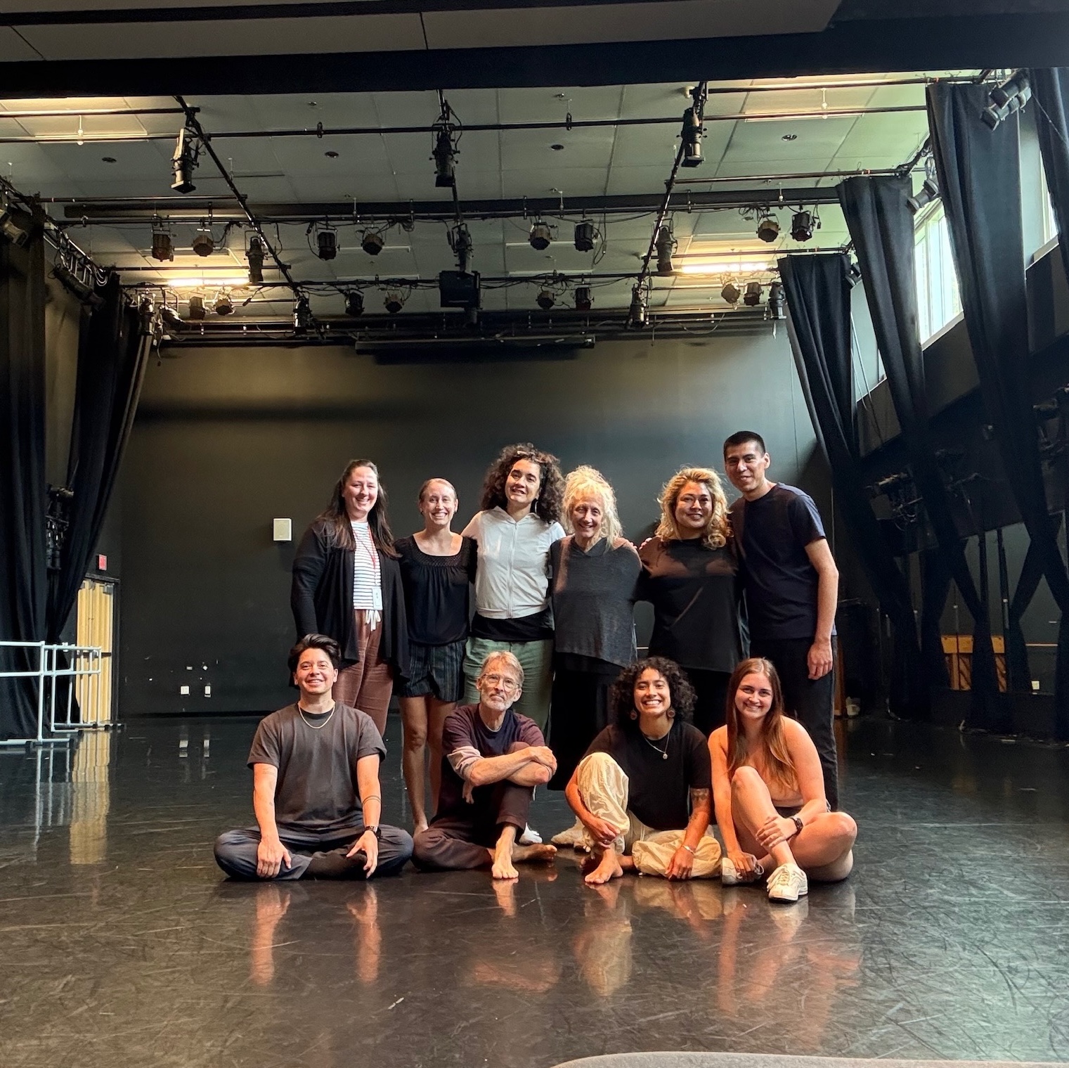 Jamie with the Liz Lerman Dance Company. Liz Lerman, (Ctr. R) American Dance Choreographer and Guggenheim Fellow