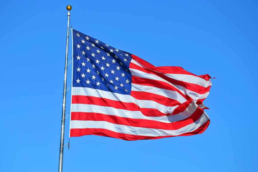 person showing usa flag