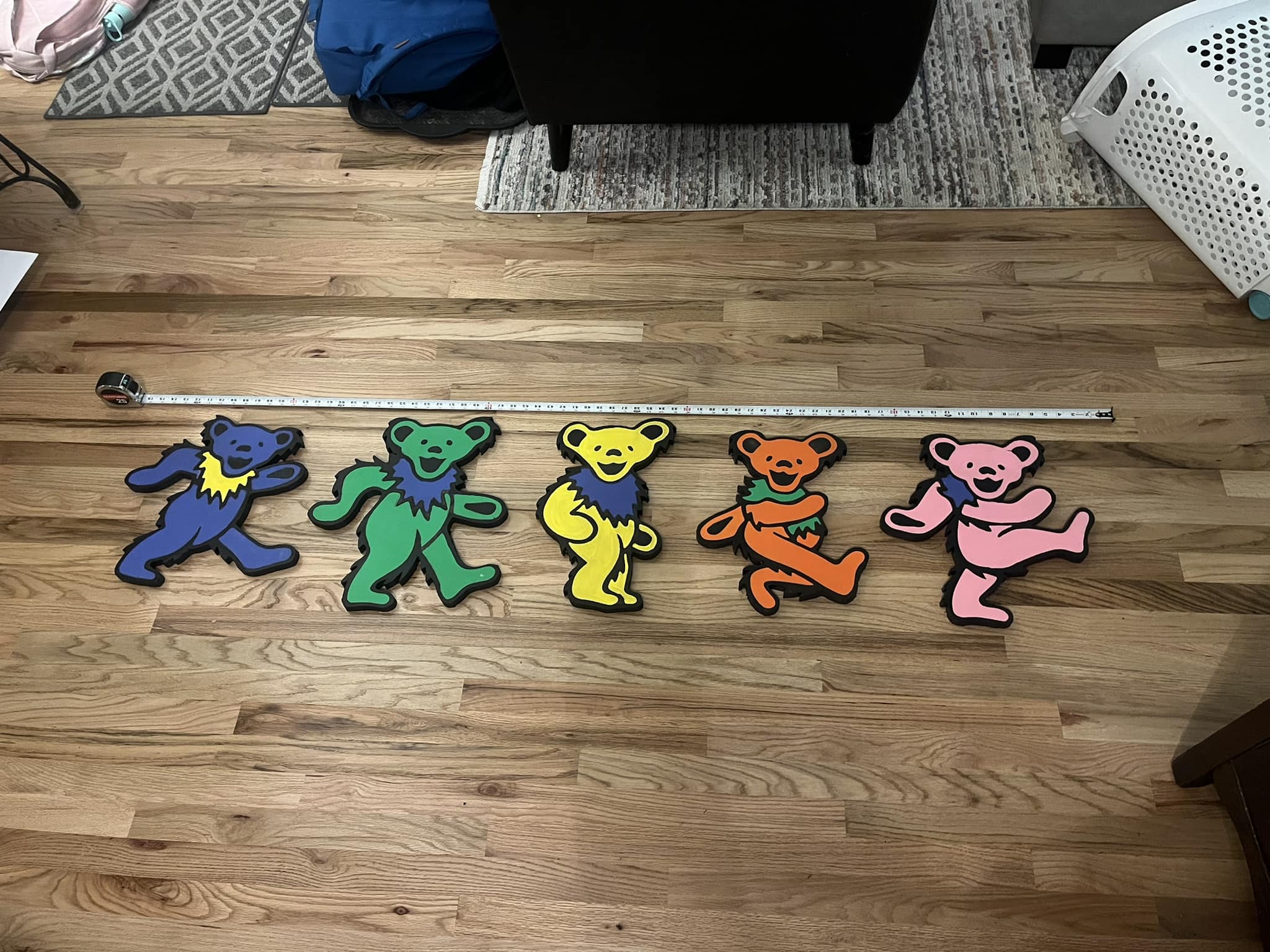 Handmade Grateful Dead Dancing Bears – JAM Screen Printing